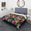 Eclectic Multicolor Ink Carnival II - Ensemble de housse de couette éclectique-777678866