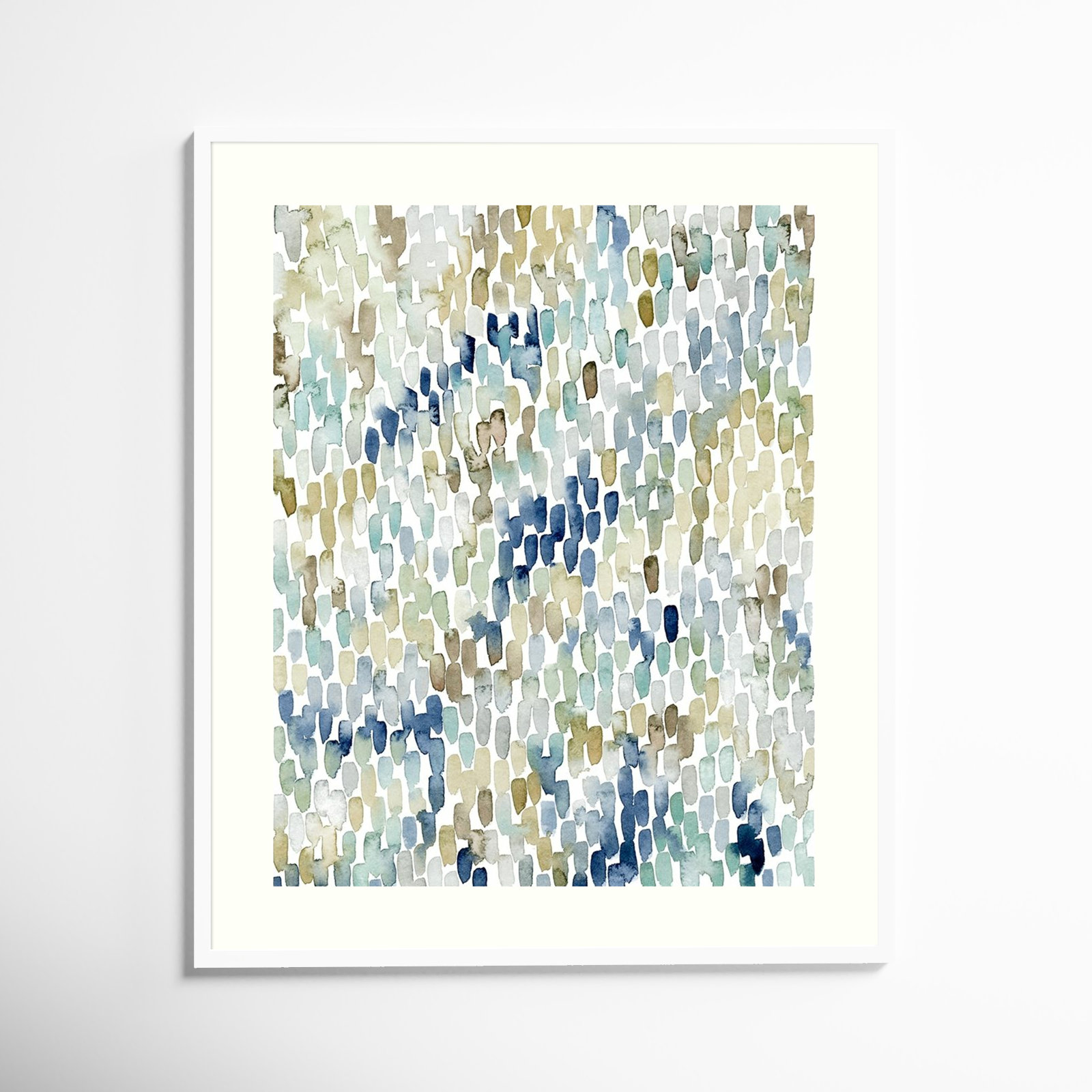 River Wavelets I Print by Grace Popp, White Framed Paper, 37" H x 31" W