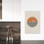 «Striped Horizon Abstract Contemporary Geometric Sunset Landscape», reproduction d'art murale-129716643