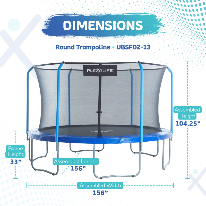 Ensemble de trampoline rond Plexalife