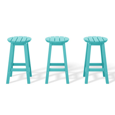 Vinnie 24" Round Counter Stool (Set Of 3)
