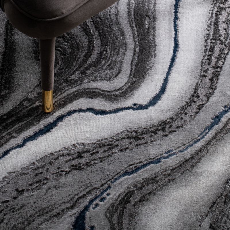 Kirkus Performance Abstract Rug, Round 9'