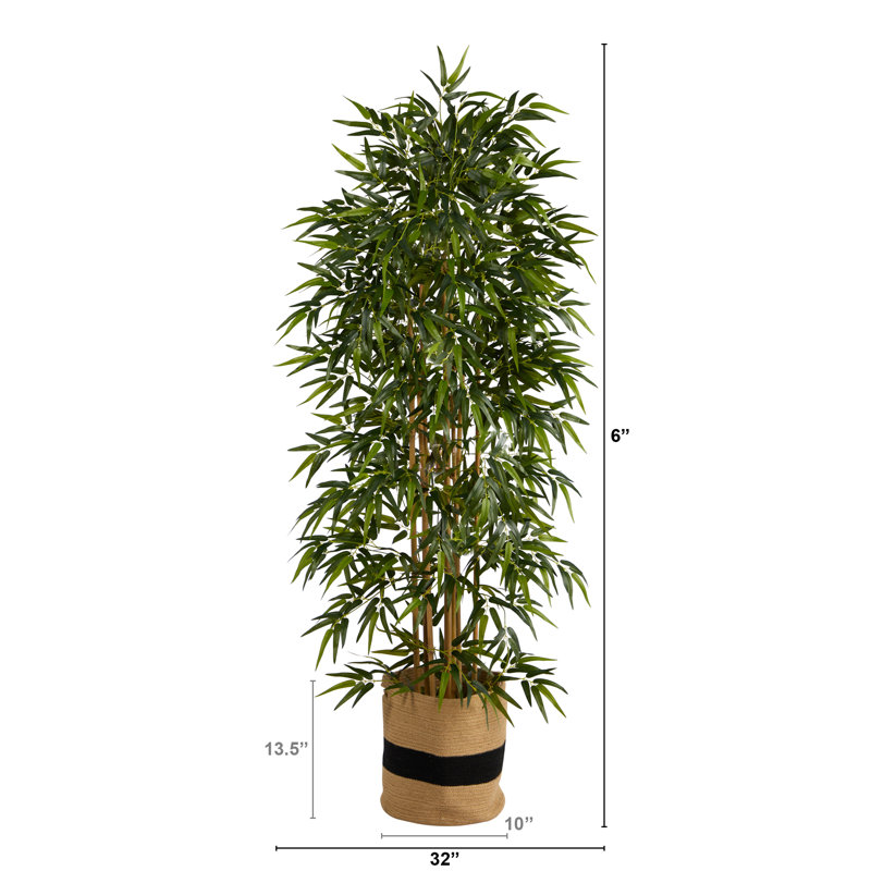 72'' Faux Bamboo Tree in Planter
