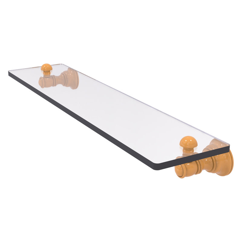 Tablette flottante Carolina, H 2,4 po x l 22 po x P 5,54 po, Jaune doré