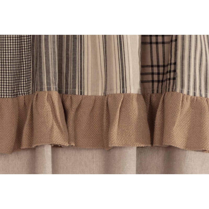 Sawyer Mill Room Darkening Pair, 40"W x 84"L, Khaki/Charcoal Gray/Dark Crème