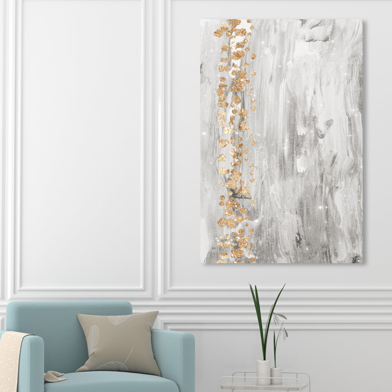 «Abstract Butterfly Forest Light Brush Strokes», reproduction d'impression sur toile, Toile tendue, H 45 po x l 30 po