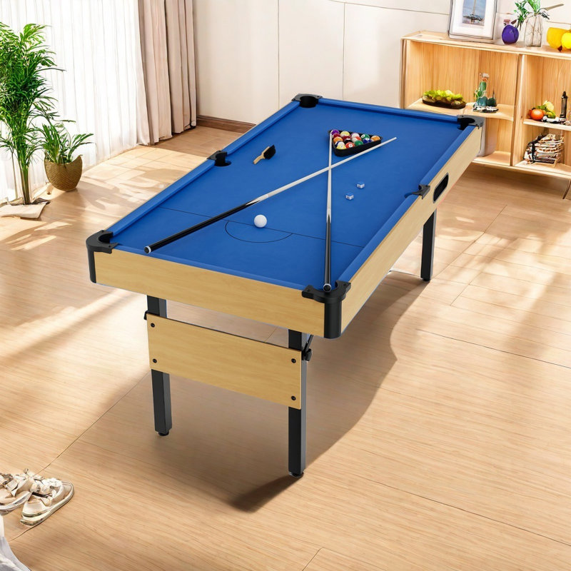 Pool Table Foldable With Automatic Ball Return, Portable Pool Tables