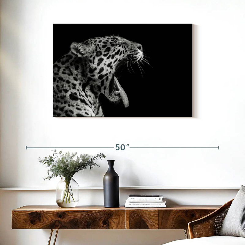 Brampt Jaguar Yawn, 24" H x 36" W