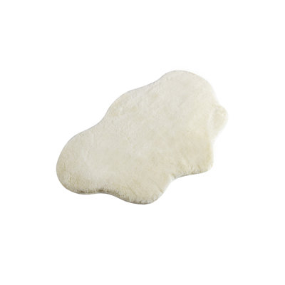 Tapis de bain en acrylique de qualité supérieure, blanc, 27,6 po x 43,3 po | 100% acrylique antibactérien, hauteur des poils: 0,7 à 1,2 po | Dessous antidérapant, lavable à la machine à 86 ° F | Doux et durable pour un confort de salle de bain luxueux