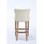 Ensemble de 2 tabourets de bar, cuir et bois-766207883