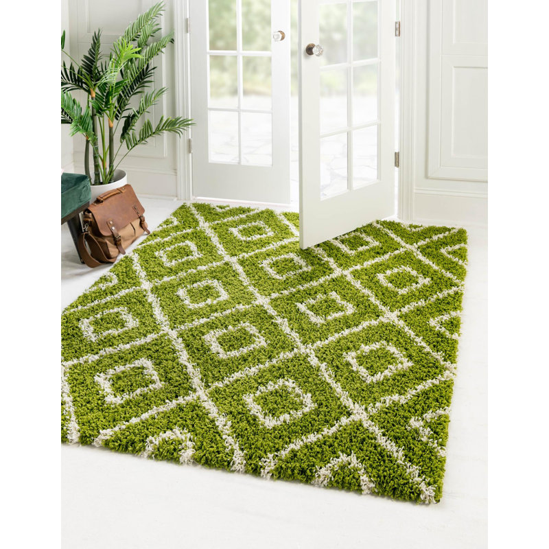 Geometric Indoor Rug, Square 5'3"