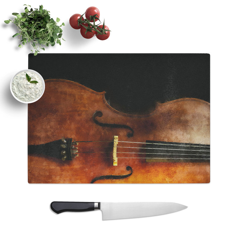 Tempered Glass Cello Chopping Board, 28.5 cm x 39 cm