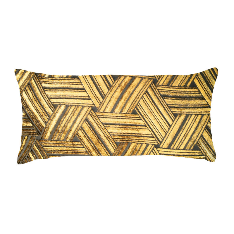 Entwined Velvet Pillow Cover & Insert, Copper Ivy