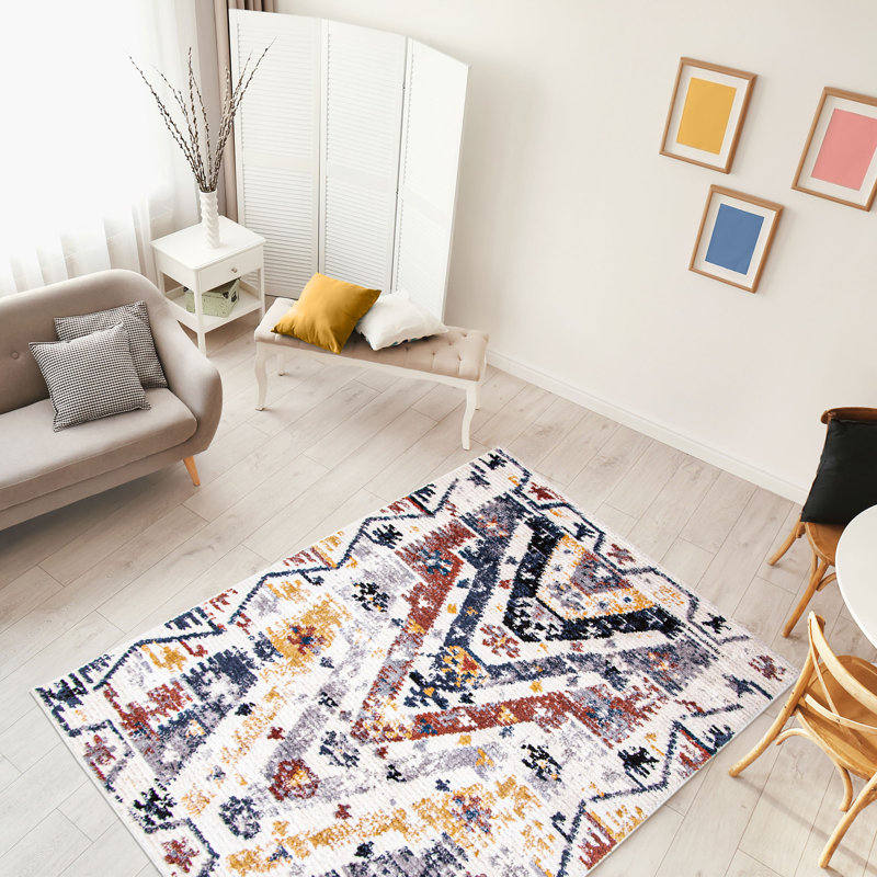 Boyes Geometric Indoor Rug, Rectangle 3'11" x 5'11"