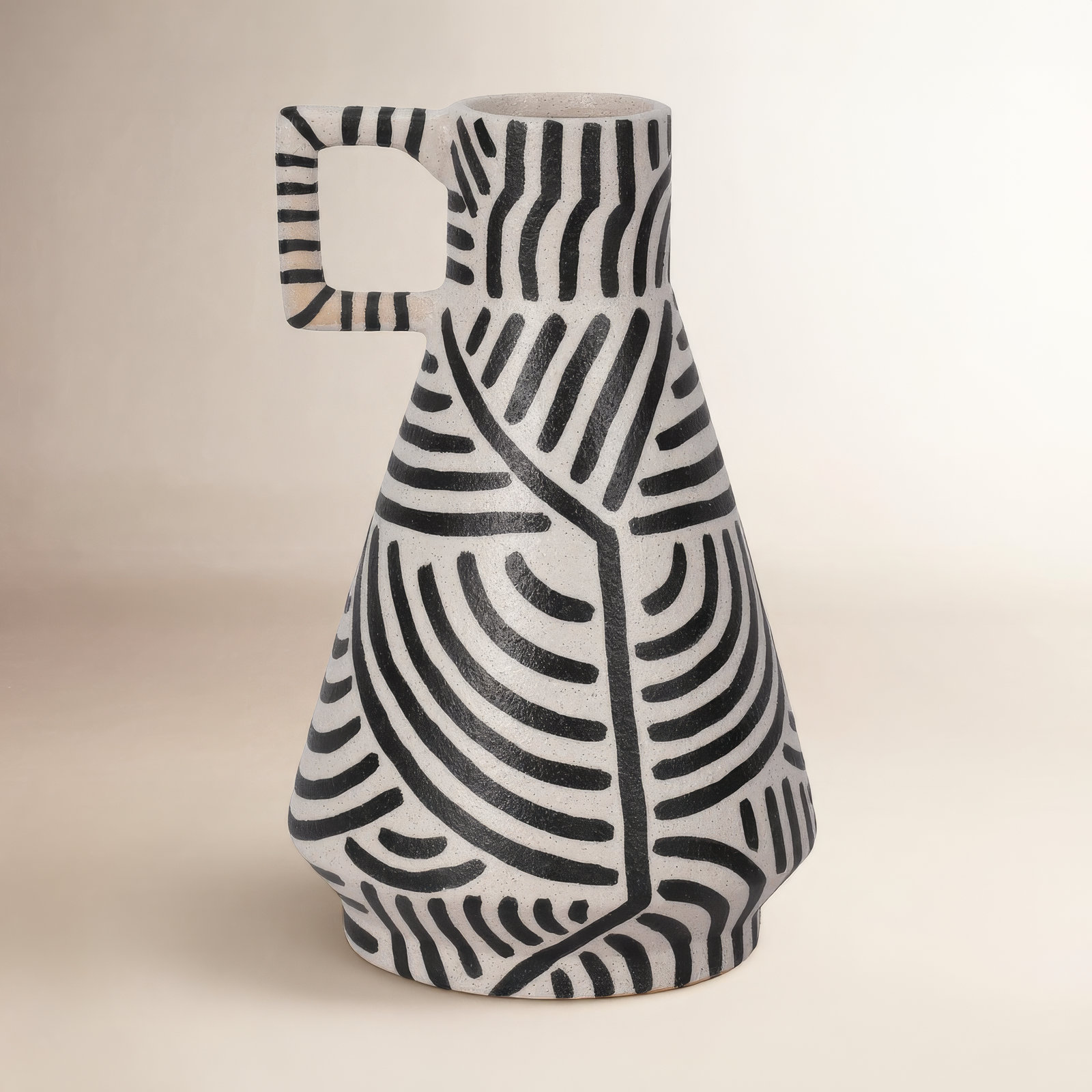 Alden 14'' Handmade Stoneware Table Vase