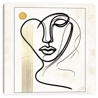 «Golden Essence», art mural moderne sur toile abstraite