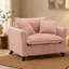 Fauteuil paresseux, fauteuil confortable pour une personne, avec dossier et coussin d'assise moelleux, avec accoudoirs des deux côtés, convenant au salon et à la chambre à coucher - Bleu-1333045156