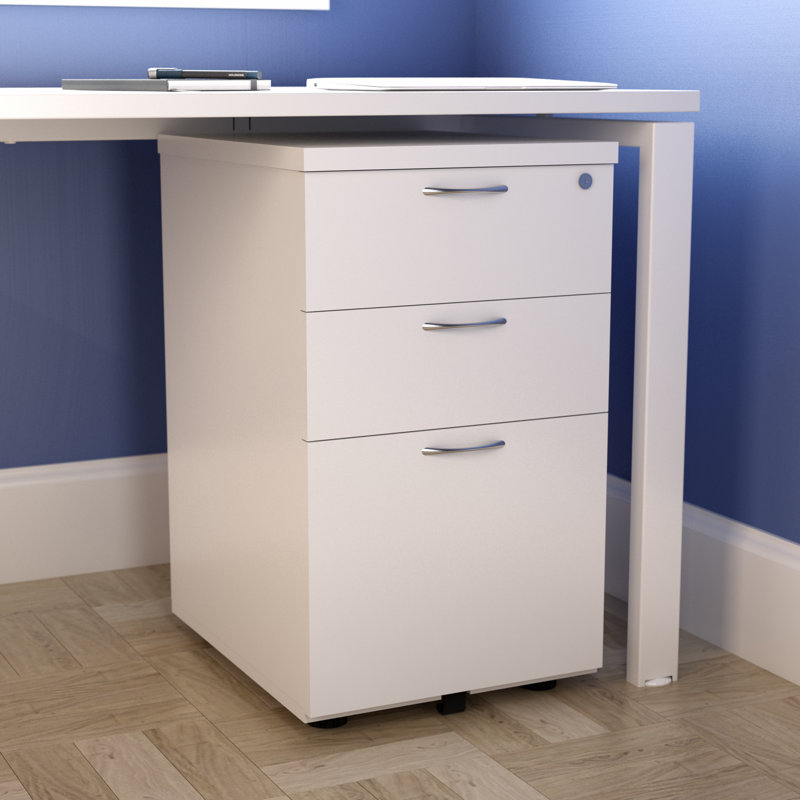 Buariki 40.4cm Wide 3 -Drawer File Cabinet, White