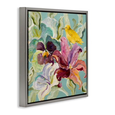 Cadre flottant Lyrical Garden Canary, design par Lanie Loreth
