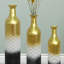 Ensemble de 3 vases décoratifs en métal