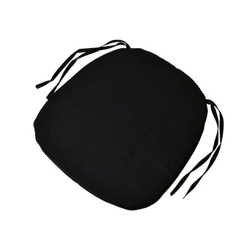 Coussin de chaise de salle à manger, Noir
