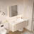 Light luxury cream style bathroom cabinet