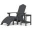 Lisbon Outdoor Adirondack Chair With Table-382505749