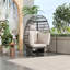 Chaise pivotante d'extérieur avec coussins-392067180