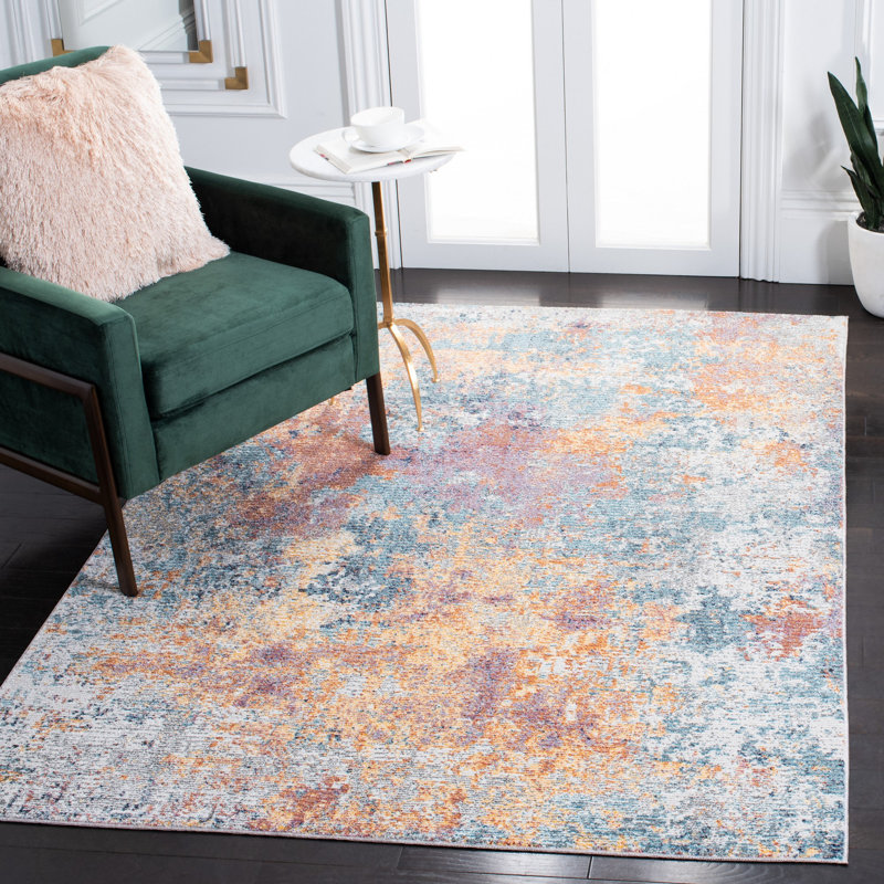 Tapis abstrait Crystal Performance, Rectangle 8 pi x 10 pi