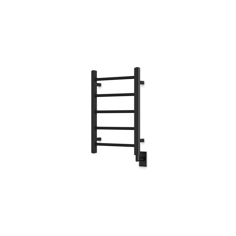 Ryton Wall Mount Electric Towel Warmer, 26" H x 18" W x 5.19" D, Black