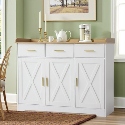 43" Modern Sideboard Buffet Cabinet With Storage by Ophelia & Co.