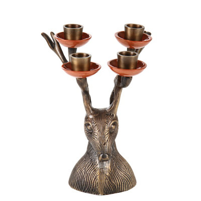 Bouille 9'' H Metal Tabletop Candelabra