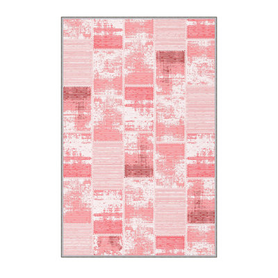 Tapis en feutre en PVC antidérapant de qualité supérieure avec imprimé 3D de qualité supérieure, 4,6 x 6,6 pieds, 100% polyester | Hauteur des poils de 8 mm, lavable à la machine, durable et élégante pour le salon, la chambre à coucher et la décoration intérieure