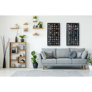 Vitrine en verre massif ILOT - 52 fentes - H 32,5 po x l 18,2 po