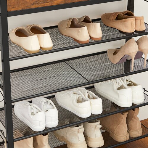 Steelside™ 12 Pair Shoe Rack & Reviews | Wayfair