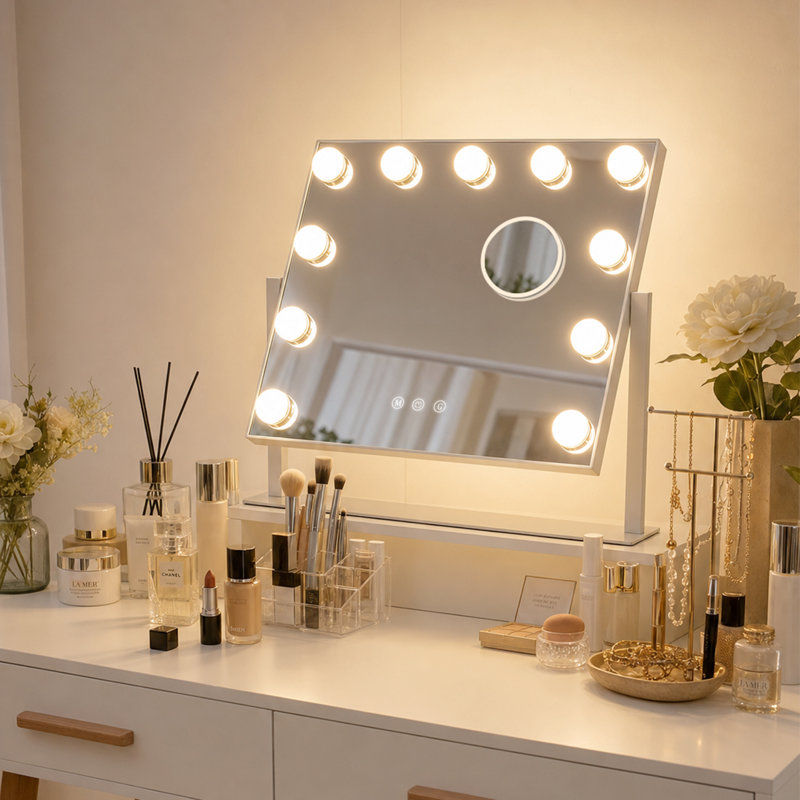 Miroir de salle de bain Modern, Horizontale 16 po x 13 po