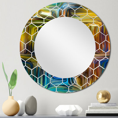 Color Fusion IV - Miroir mural moderne
