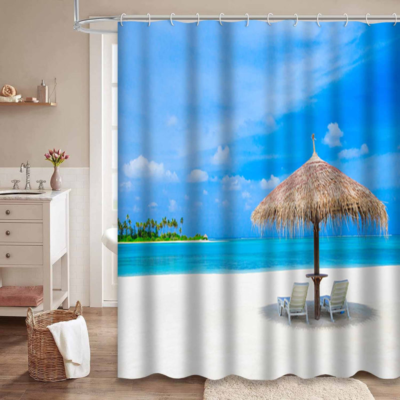 Rideau de douche Beach Beach, L 72 po x l 72 po