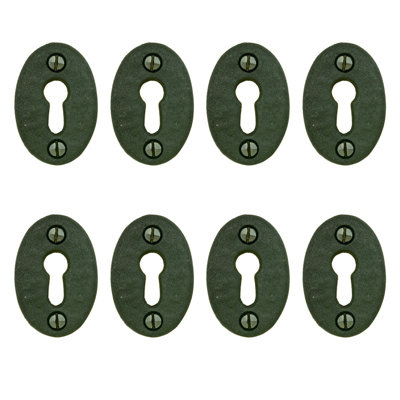 Wrought Iron Keyhole Cover Escutcheon Replacement Door Accessory