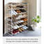 Yamazaki Home Frame Expandable Shoe Rack –Stackable Metal Shoe Organizer For Closets & Small Spaces, 18" - Steel --110248990