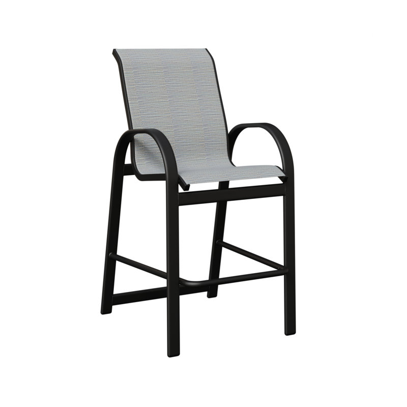 Fauteuil de bar berlinois Berlin Gardens, Noir mat, Canne des Caraïbes