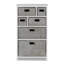Erica Solid Wood 56 cm W Chest of 6 Drawers-14447487