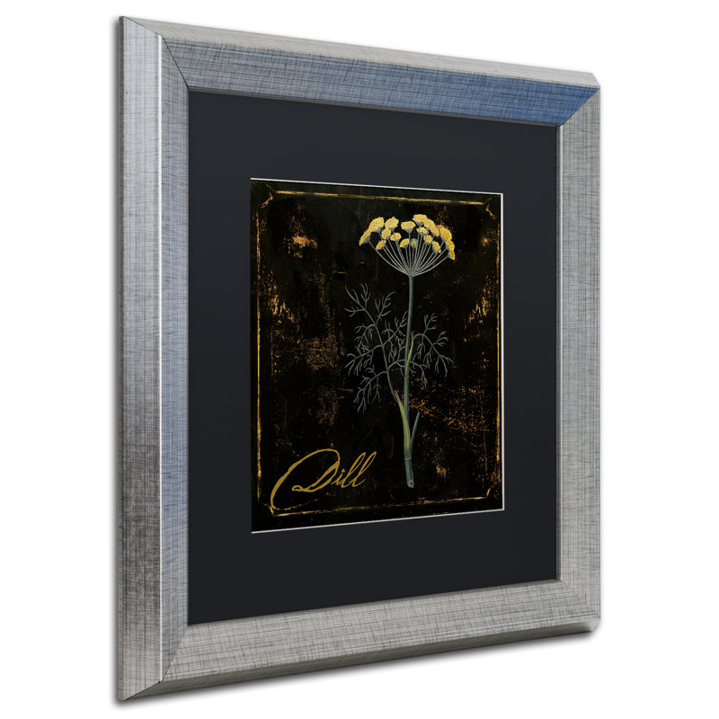 Jadaya «Black Gold Herbs I», impression encadrée, Noir, H 16 po x l 16 po x P 0,5 po