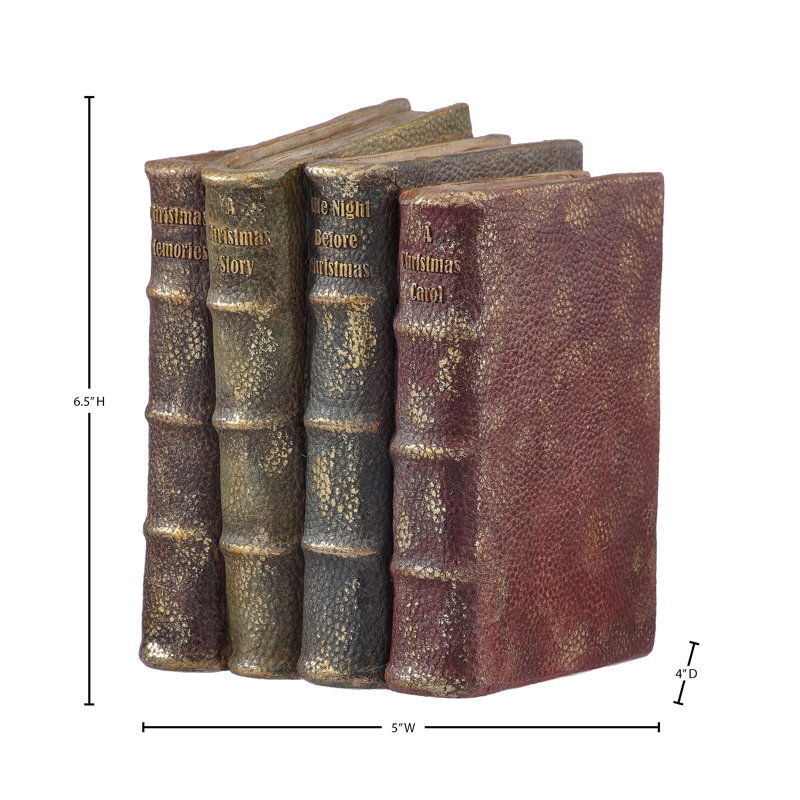 6.5" Resin Antique Book Stack