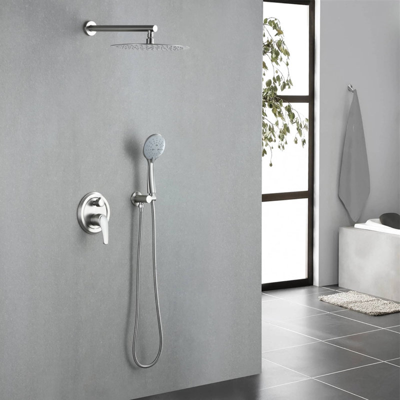 All-In-One Kit with Rough in-Valve, Brushed Nickel