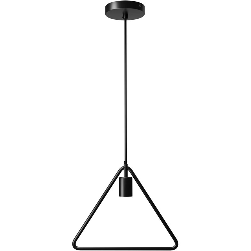1 - Light Black Triangle Pendant, No