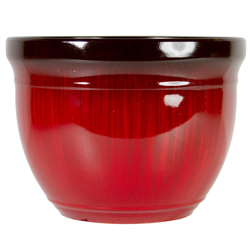 Pot Planter, Red Drip