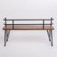 Banc industriel en bois et métal