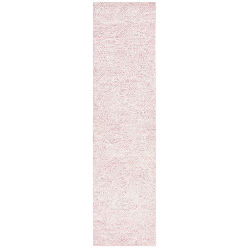 Tapis en coton touffeté à la main Keerthika, Tapis de couloir 2 pi 3 po x 9 pi