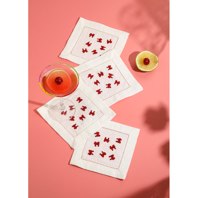 Dapper Bow Tie Bliss Cocktail Napkins